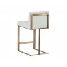 Dean Counter Stool - Antique Brass - Cantina White - Back Angle - Dean Counter Stool - Antique Brass - Cantina White - Back Angle