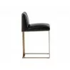 Dean Counter Stool - Antique Brass - Cantina Black - Side Angle - Dean Counter Stool - Antique Brass - Cantina Black - Side Angle