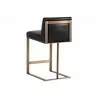 Dean Counter Stool - Antique Brass - Cantina Black - Back Angle - Dean Counter Stool - Antique Brass - Cantina Black - Back Angle
