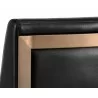 Dean Counter Stool - Antique Brass - Cantina Black - Seat Back Close-up - Dean Counter Stool - Antique Brass - Cantina Black - Seat Back Close-up