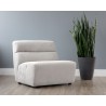 Cornell Modular - Armless Chair - Polo Club Stone - Lifestyle