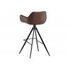 Owen Swivel Barstool - Hearthstone Brown - Back Angle