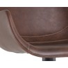 Owen Swivel Barstool - Hearthstone Brown - Seat Close-up