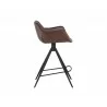 Owen Swivel Counter Stool - Hearthstone Brown - Side Angle - Owen Swivel Counter Stool - Hearthstone Brown - Side Angle