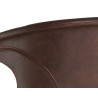 Kash Office Chair - Hearthstone Brown - Seat Back Close-up