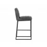 Spyros Barstool - Overcast Grey - Side Angle - Spyros Barstool - Overcast Grey - Side Angle