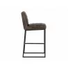 SUNPAN Spyros Barstool - Havana Dark Brown - Side Angle - SUNPAN Spyros Barstool - Havana Dark Brown - Side Angle