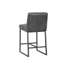 Spyros Counter Stool - Overcast Grey - Back Angle