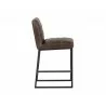 Spyros Counter Stool - Havana Dark Brown - Side Angle - Spyros Counter Stool - Havana Dark Brown - Side Angle