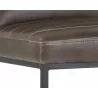 Spyros Counter Stool - Havana Dark Brown - Seat Close-up - Spyros Counter Stool - Havana Dark Brown - Seat Close-up