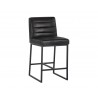 Spyros Counter Stool - Coal Black - Angled View