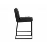 Spyros Counter Stool - Coal Black - Side Angle - Spyros Counter Stool - Coal Black - Side Angle