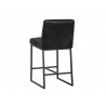 Spyros Counter Stool - Coal Black - Back Angle