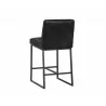Spyros Counter Stool - Coal Black - Back Angle - Spyros Counter Stool - Coal Black - Back Angle