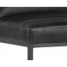 Spyros Counter Stool - Coal Black - Seat Close-up - Spyros Counter Stool - Coal Black - Seat Close-up