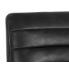 Spyros Counter Stool - Coal Black - Seat Back Close-up