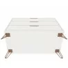 Manhattan Comfort Rockefeller 3-Drawer White Dresser Bottom - Manhattan Comfort Rockefeller 3-Drawer White Dresser Bottom