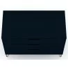 Manhattan Comfort Rockefeller 3-Drawer Dresser Blue Top - Manhattan Comfort Rockefeller 3-Drawer Dresser Blue Top