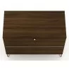 Manhattan Comfort Rockefeller 3-Drawer Brown Dresser Top - Manhattan Comfort Rockefeller 3-Drawer Brown Dresser Top