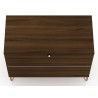 Manhattan Comfort Rockefeller 3-Drawer Brown Dresser Top