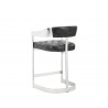 Sunpan Beaumont Counter Stool - Stainless Steel - Cantina Magnetite - Back Angle