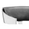 Sunpan Beaumont Barstool - Stainless Steel - Cantina Magnetite - Seat Back Close-Up - Sunpan Beaumont Barstool - Stainless Steel - Cantina Magnetite - Seat Back Close-Up