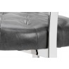 Sunpan Beaumont Barstool in Stainless Steel And Cantina Magnetite - Seat Close-up