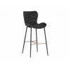 SSunpan Lyla Barstool - Antique Black - Front Side Angle - SSunpan Lyla Barstool - Antique Black - Front Side Angle