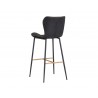 SUNPAN Lyla Barstool - Antique Black, Brown, Back Angle