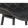 SSunpan Lyla Barstool - Antique Black - Lower Seat Closeup - SSunpan Lyla Barstool - Antique Black - Lower Seat Closeup