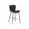 Sunpan Lyla Counter Stool - Antique Black - Front Side Angle - Sunpan Lyla Counter Stool - Antique Black - Front Side Angle