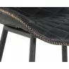 Sunpan Lyla Counter Stool - Antique Black - Lower Seat Closeup - Sunpan Lyla Counter Stool - Antique Black - Lower Seat Closeup