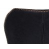 SUNPAN Lyla Counter Stool - Antique Black, Brown, Seat Back Closeup