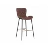 SUNPAN Lyla Barstool - Antique Brown - Angled View - SUNPAN Lyla Barstool - Antique Brown - Angled View