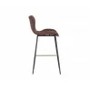 SUNPAN Lyla Barstool - Antique Brown - Side - SUNPAN Lyla Barstool - Antique Brown - Side