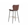 SUNPAN Lyla Barstool - Antique Brown - Back Angled - SUNPAN Lyla Barstool - Antique Brown - Back Angled