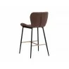 Sunpan Lyla Counter Stool - Antique Brown - Back Angled - Sunpan Lyla Counter Stool - Antique Brown - Back Angled