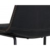 SUNPAN Cal Dining Chair - Antique Black, Brown, Grey, Seat Back Closeup