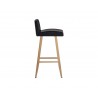 Sunpan Dani Counter Stool - Onyx - Side Angle