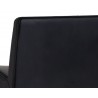 Sunpan Dani Counter Stool - Onyx - Closeup Edge Top Angle