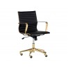 Jessica Office Chair - Black - Angled
