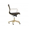 Jessica Office Chair - Black - Side Angle