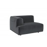 Darren Modular - Left Armchair - Smokescreen - Side Angle