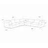 Darren Modular - Left Armchair - Smokescreen - Set Dimensions - Darren Modular - Left Armchair - Smokescreen - Set Dimensions