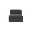 Darren Modular - Armless Chair - Smokescreen - Front