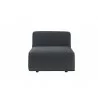 Darren Modular - Armless Chair - Smokescreen - Front - Darren Modular - Armless Chair - Smokescreen - Front