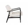 Lyric Lounge Chair - Vintage Vanilla Leather - Side Angle