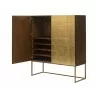 Sunpan Sage Highboard - Angled View with Opened Drawer - Sunpan Sage Highboard - Angled View with Opened Drawer