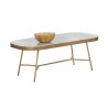 Sunpan Memphis Coffee Table - Rectangular - Angled wih Decor