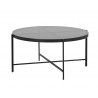  Sunpan Willem Coffee Table - Large - Smoked Glass - Angled